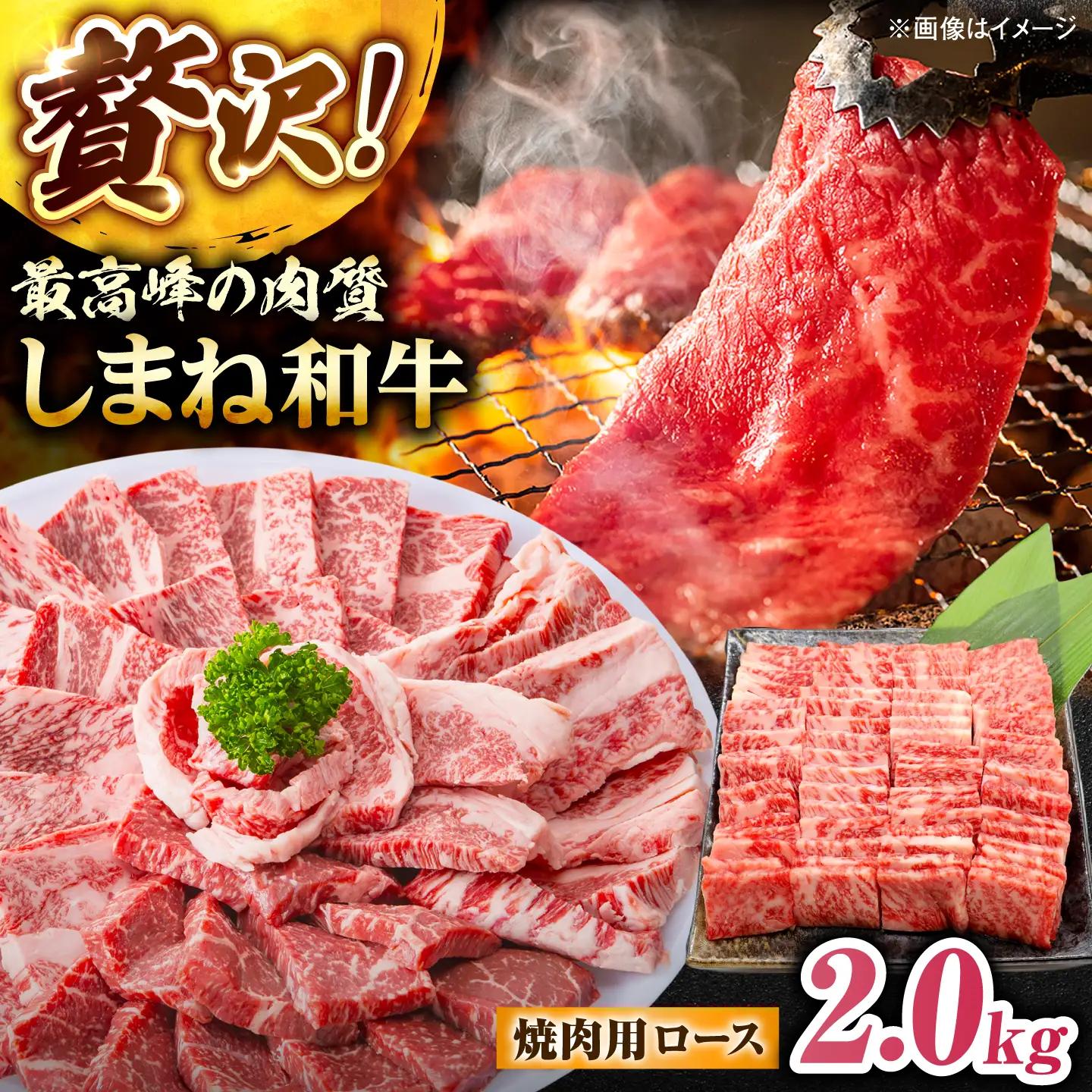 しまね和牛ロース 2.0kg(400g×5パック) 焼肉用 [ALFR012]