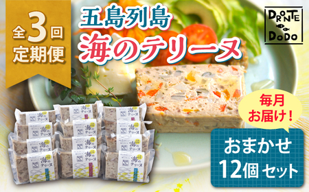 【全3回定期便】五島列島 海のテリーヌおまかせ12個セット[RBY007] テリーヌ 鮮魚 定期便 テリーヌ 鮮魚 定期便 テリーヌ 鮮魚 定期便 テリーヌ 鮮魚 定期便九州 長崎