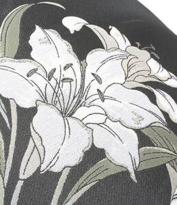 槙田商店【晴雨兼用】折りたたみ傘 ”絵おり” 百合：黒