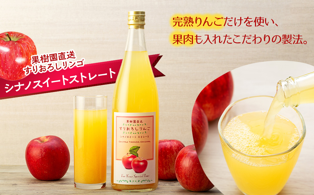 ジュース 果肉入り すりおろし りんごジュース 6本入り りんご 林檎 フルーツ 果物