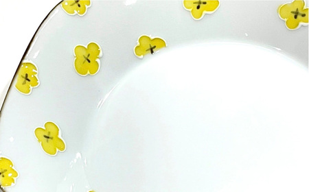 hana リムプレートMサイズ 徳七窯 24to3 / 伊万里焼 / 佐賀県 / 株式会社西富陶磁器 [41APCJ008]