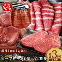 【ふるさと納税】【定期便3回】 1kg×3種！ くまもと ビーフ 満喫 お楽しみ定期便 計 3kg くまもと あか牛 1kg ／ 厚切り 牛タン 1kg ／ くまもと 黒毛和牛 モモ ステーキ 1kg 牛肉 合計3kg ブランド牛 赤身 タン バラエティ 定期便 国産 冷凍 熊本県 多良木町 送料無料