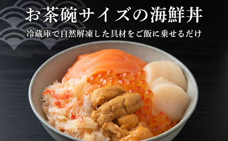 【定期便 全6回】北海道といえば！海鮮丼の具 60g×4個セット