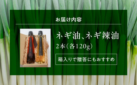 白ネギ農家が作る ネギ油・ネギ辣油 セット 調味料 ギフト オイル ラー油 三次市/Agri Lore Lab[APAT002]