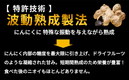 【定期便6回】 波動熟成 黒にんにく 6個セット