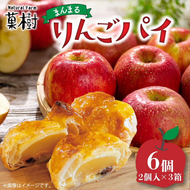 【ナチュラルファーム菓樹】まんまるりんごパイ 6個（2個入×3箱） NK1206