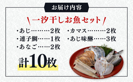 対馬一汐干しお魚セット [WAI006] 九州 長崎 鯵 ひもの 海産物 あじ 魚 魚介 お土産 海の幸 真空パック 離島 島料理 朝食 和食 マアジ 真アジ まあじ カマス 鯛 穴子 キダイ 詰め合