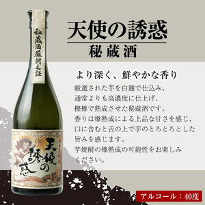 No.1097-B ＜定期便・全3回(隔月)＞天使の誘惑2本セット(720ml×2本×3回 計6本) 焼酎 酒 アルコール 秘蔵酒 白麹 贈答品 ギフト 常温 常温保存【西酒造】