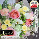 【ふるさと納税】 【 定期便 12ヶ月 】 毎月届く 季節の ブーケ LLサイズ 花 生花 1年間 おうち時間 定期便 新生活 応援