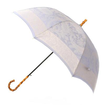 ふるさと納税 富士河口湖町 槙田商店【晴雨兼用】長傘 kirie ペイズリー:アイスブルー