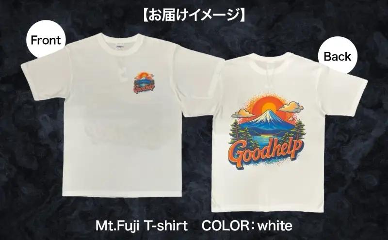 GOODHELP Mt.Fuji T-shirt white  Tシャツ 半袖 洋服 ファッション ストリート ストリート感 ユニセックス スリーブTシャツ ティーシャツ ストリートカルチャー ホワイ