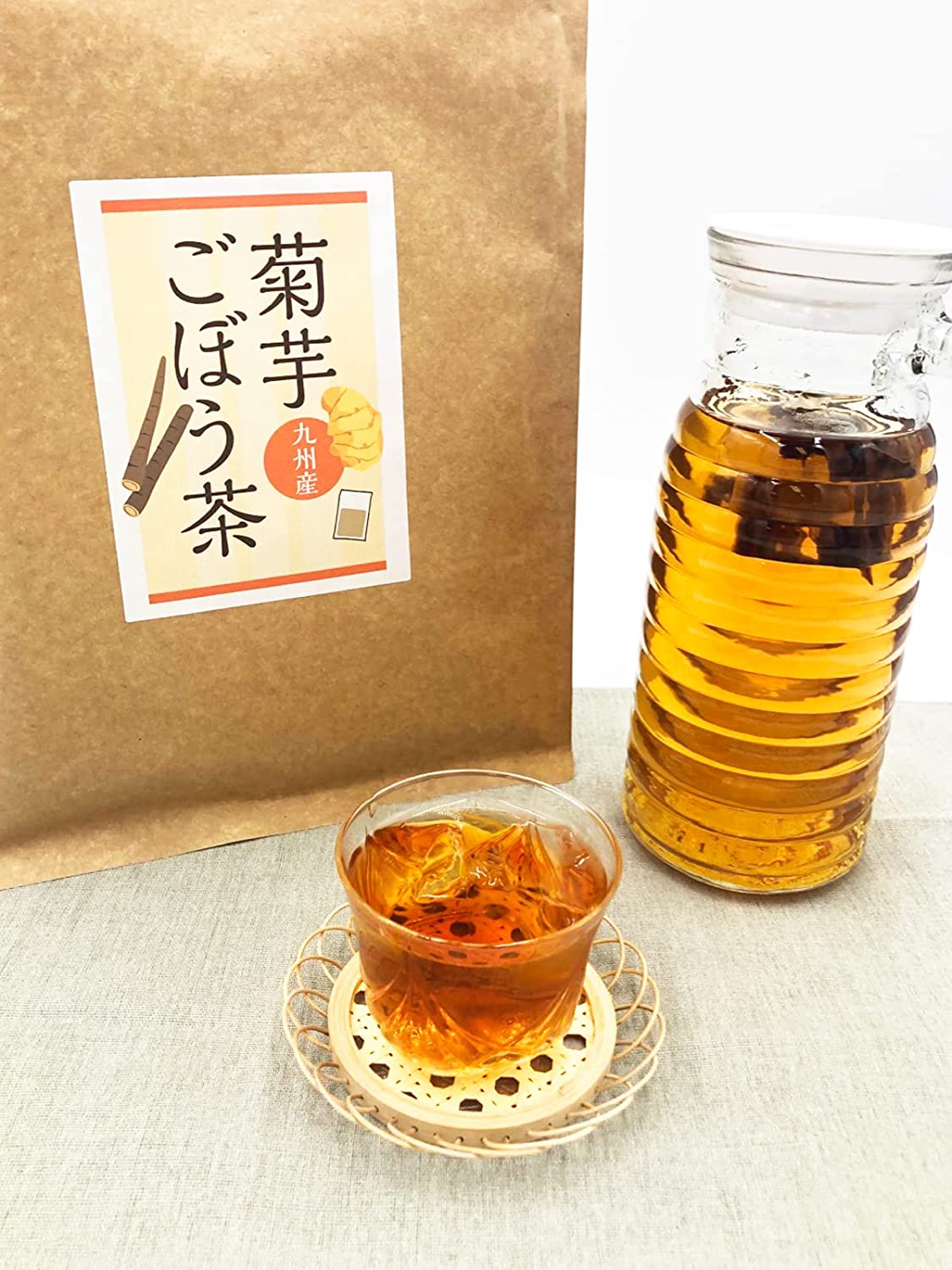 九州産菊芋ごぼう茶 2袋(120包) 1ヶ月毎 2回