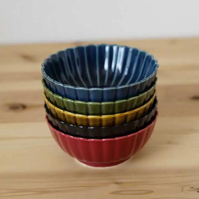 【波佐見焼】花しのぎ 小鉢 5色セット 食器 皿 【団陶器】 [PB18] 波佐見焼