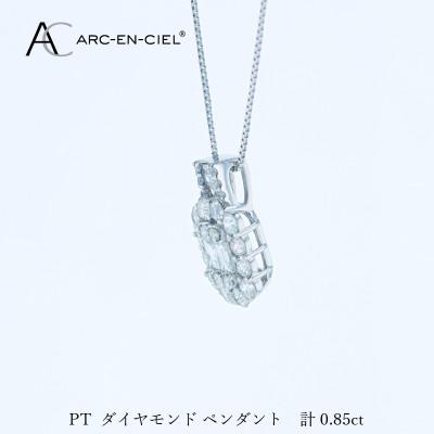 ふるさと納税 泉佐野市 アルカンシェル PTダイヤペンダント(計0.85ct)【鑑別書付き】 J082 |  | 01