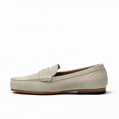 ふるさと納税 大和郡山市 紳士靴　ドライビングシューズ　Coshaer2320 WHITE 2E 24.5cm |  | 02