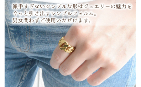 K18 喜平リング イエローゴールド 15号 [シエロ 山梨県 中央市 21470930-d] メンズ 喜平 指輪 リング キヘイ 幅広 地金リング 18k 18金 No.js12000y