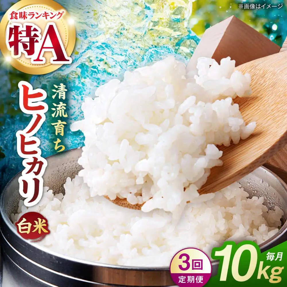 【先行予約】【3回定期便】山鹿市産 ヒノヒカリ 白米  10kg 【奥村果実園】[ZFK014]
