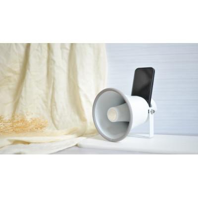 ふるさと納税 枚方市 MADE IN OSAKA スマホ用無電源スピーカー「拡音器」NMP-011C ホワイト |  | 01