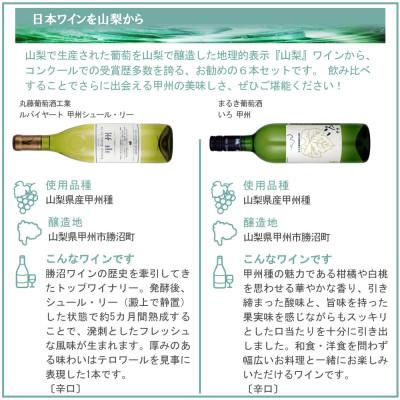 ふるさと納税 山梨県 山梨ワイン 注目生産者の定番ワイン 6本セット |  | 02