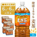 【ふるさと納税】【隔月6回定期便】健康ミネラル麦茶 2L×6本(合計6ケース)【伊藤園 麦茶 むぎ茶 ミネラル ノンカフェイン カフェインゼロ】C9-R071386