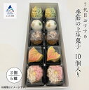 【ふるさと納税】老舗和菓子屋《 7代目おすすめ》季節の上生菓子 10個入り（2個×5種） おかし 菓子 手土産 自宅用 グルメ お取り寄せ 人気 ランキング おすすめ お中元 お歳暮 ギフト 小松市 こまつ 石川県 ふるさと 故郷 納税 020034【行松旭松堂】