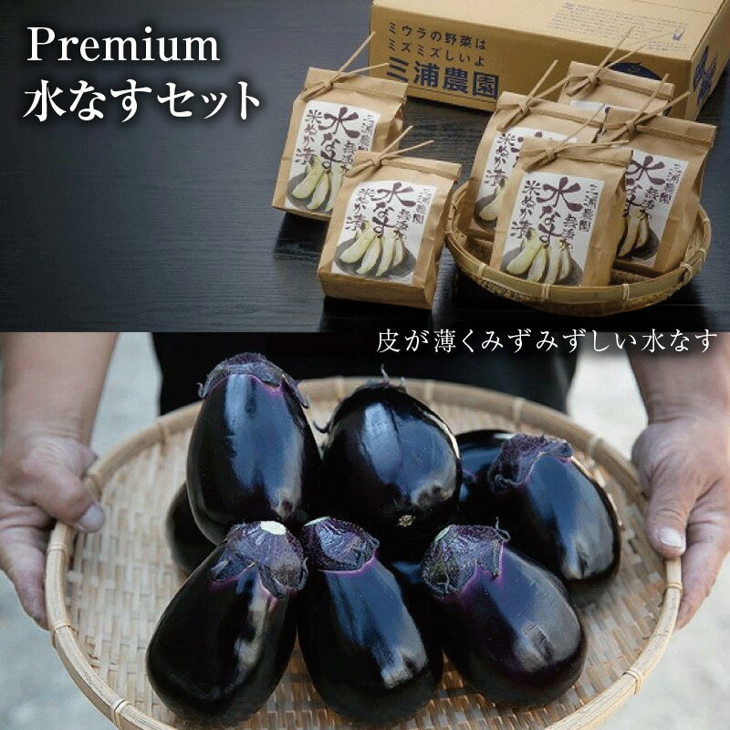 【ふるさと納税】Premium（プレミアム）水なすセット