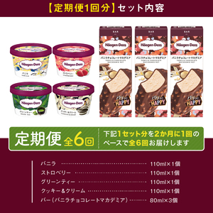 ＜全6回定期便・隔月＞ハーゲンダッツ『ミニカップ＆バーセット(合計42個)』アイスクリーム アイス スイーツ デザート_H0016-176