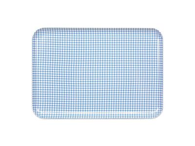 【ブルー2枚組】タツクラフト ST ランチョン トレー M 33cm チェック 