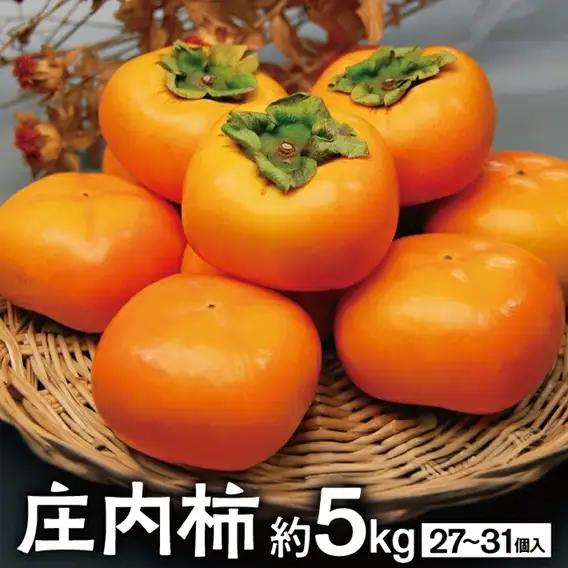 SA2980　庄内柿　約5kg(27～31個入) L～3Lサイズ