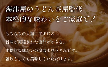 冷凍牛すじ煮込み氷見うどん３食セット 富山県 氷見市 うどん 煮込み 鍋