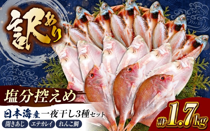 
                  干物セット ＼スピード配送／塩分控えめが嬉しい！松江うまいもんセット 一夜干し3種詰合せ 島根県松江市/有限会社久ト商店 [ALAO001]｜訳あり 干物 干物 一夜干し アジ 鯵 あじ 鯛 レンコ鯛 カレイ かれい エテカレイ 開き 人気 おすすめ ひもの セット 詰合せ 詰め合わせ つめあわせ 魚 魚介 魚介類 海鮮 水産加工品 惣菜 おつまみ 肴 お取り寄せ 美味しい おいしい 干物セット
                
