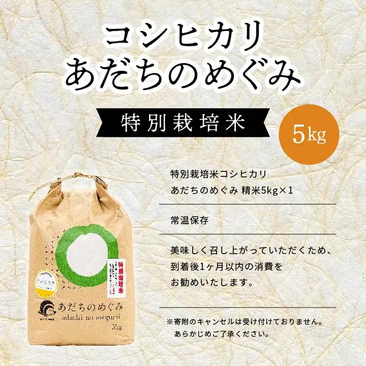 米 令和7年産 コシヒカリ 5kg 特別栽培米 JAふくしま未来【こらんしょ市】