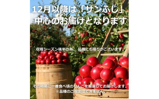 信州長野県産　完熟 サンふじりんご をお届します