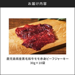 鹿児島県産黒毛和牛モモ赤身ビーフジャーキー K098-009 肉 牛肉
