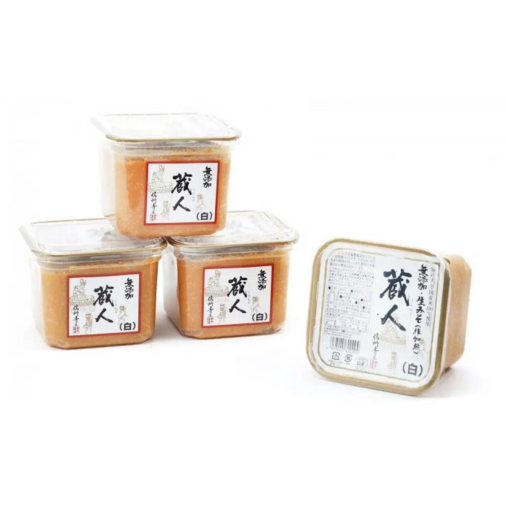 信州生味噌 国産蔵人 3kg 4入 白味噌 | 味噌 みそ 発酵食品 大容量