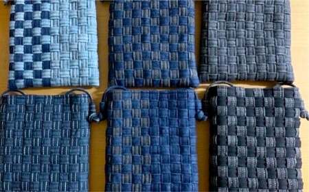 [beltloop]スマホポシェット デニム素材 デニム スマホ ポシェット ストラップ インディゴ 岡山県 倉敷市