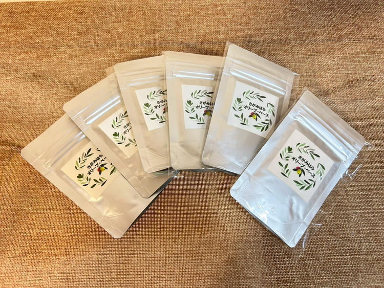 相模原市で栽培しているオリーブの葉のお茶