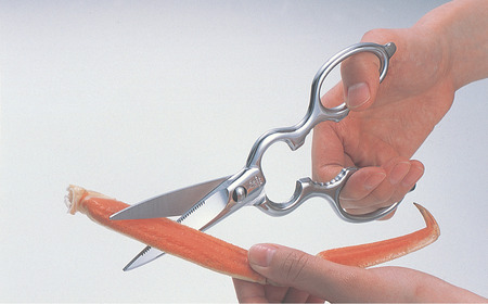 ステンレスキッチンバサミ [栗忠製作所] キッチン鋏 キッチンばさみ オールステンレス鍛造（取り外し）料理鋏 燕三条製 日本製 オールステンレス 取り外し式 キッチン用品 【011S296】