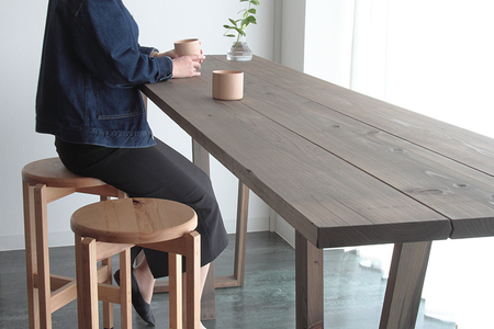 まかない ハイスツール 《サイズ：φ340×H650(mm)》 【高さが選べる】 無垢材・天然木の木製スタッキングチェア 椅子 スツール リビングやキッチンでも 家具 インテリア 新潟県産ブナ材 スノ