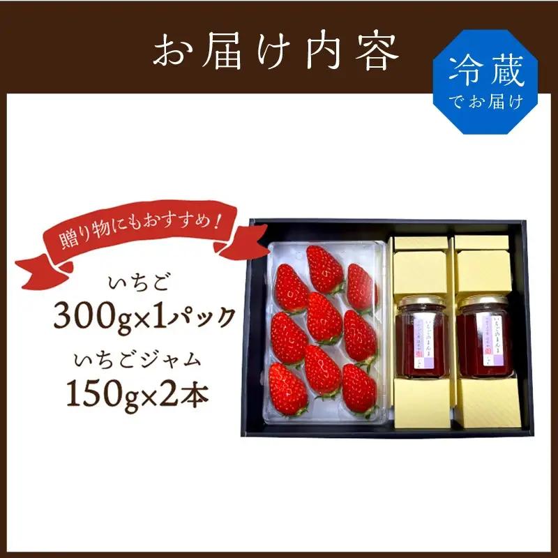 ★先行予約★はたやの新鮮いちご＆果肉入りジャムのセット[1月中旬より順次発送]【2601C09701】
