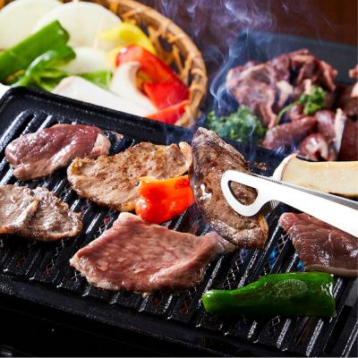 ふるさと納税 標茶町 エゾ鹿肉お試しセット(焼き肉用)　外モモ肉200g×2・ロース300g・ヒレ300g　計1kg |  | 02