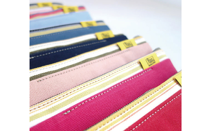 ファスナーペンケース／スリムタイプ　イエロー