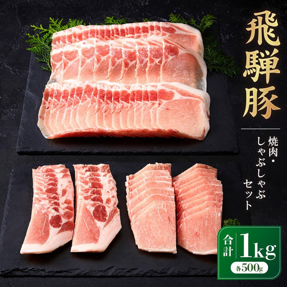 【ふるさと納税】飛騨豚 焼肉・しゃぶしゃぶセット 合計1kg｜ロース 大容量 たっぷり 肉 セット 食べ比べ BBQ 鍋 豚肉 高山米穀協業組合 FA010VP | 肉 お肉 にく 食品 高山市産 人気 おすすめ 送料無料 ギフト