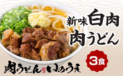 新味 白肉肉うどん 3食入 うどん 肉うどん うどん麺 麺 麺類 スープ付き 冷凍 福岡県 北九州市