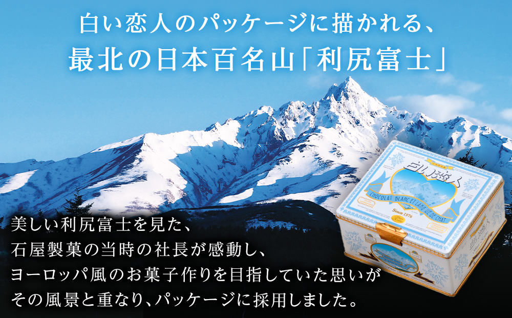 【定期便 3カ月】【白い恋人に描かれた利尻山】白い恋人（ホワイト＆ブラック）36枚缶入【定期便・頒布会】 お菓子 おやつ クッキー食べ比べ 焼き菓子 クッキー缶 北海道 お土産