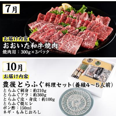 ふるさと納税 佐伯市 <2026年1月中旬より配送開始><定期便・全4回>味力全開!佐伯の煌き 春夏秋冬 定期便 |  | 02