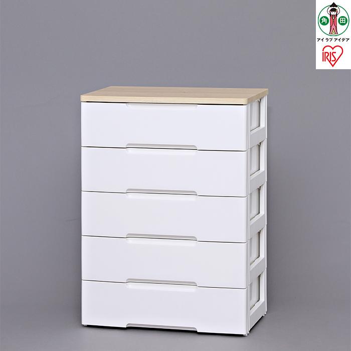 チェスト 組み立て簡単 アイリスオーヤマ 5段 ホワイト プラスチック 組み立て簡単 北欧 リビング 収納 木天板 タンス 箪笥 おしゃれ ウッドトップチェスト 新生活 一人暮らし 使いやすい オールシーズン おすすめ 人気 アイリス HG-725R