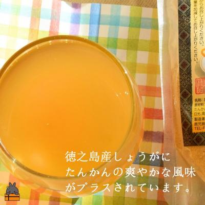 ふるさと納税 徳之島町 〜ポカポカだよ〜たんかん入り黒糖しょうが湯(2袋)【ポストイン配送】 |  | 01