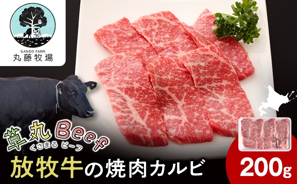 
                  放牧牛の焼肉カルビ　200ｇ【草丸Beef1号】
                