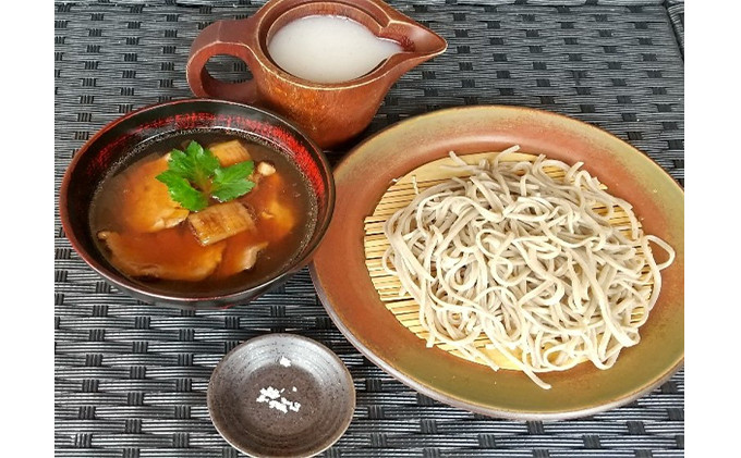 
[№5904-0372]【人気の手打ち十割蕎麦4食セット】鴨せいろ2人前・せいろ2人前（ゆで蕎麦冷凍）
